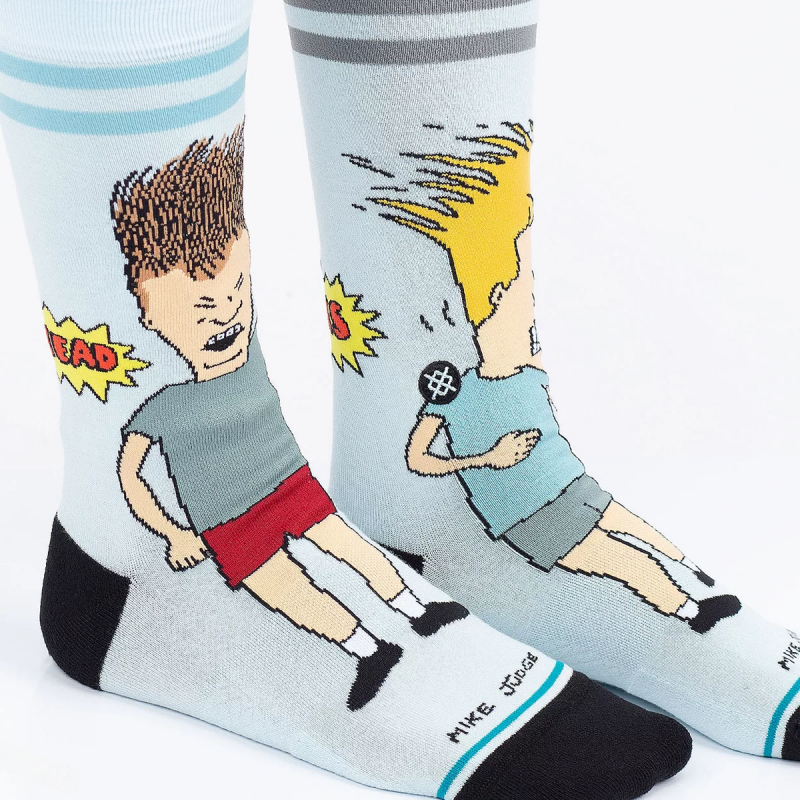 Meia Stance Settle Down Azul Claro Beavis And Buthead